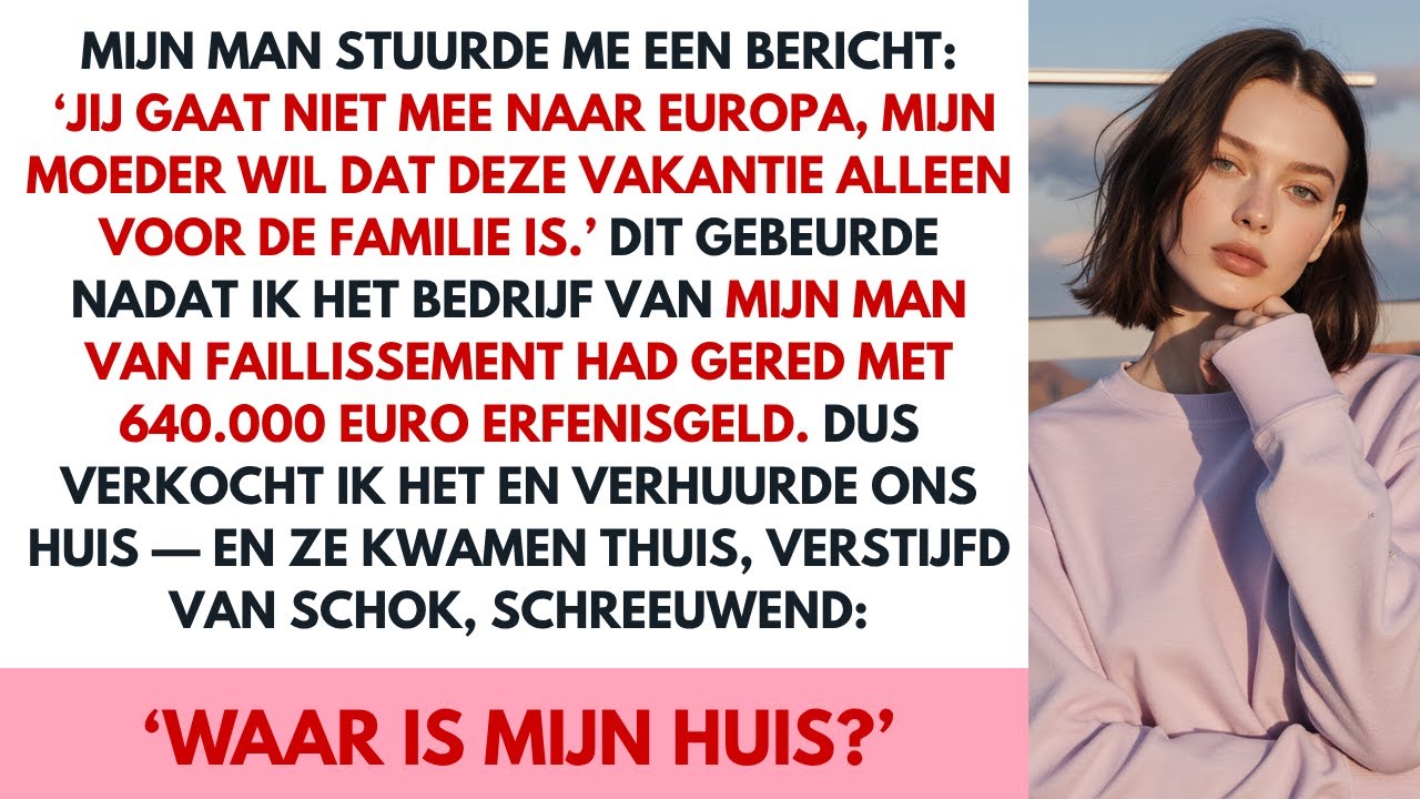 Fam. van mijn man reisde zonder mij, dus zorgde ik dat ze niets hadden bij thuiskomst.