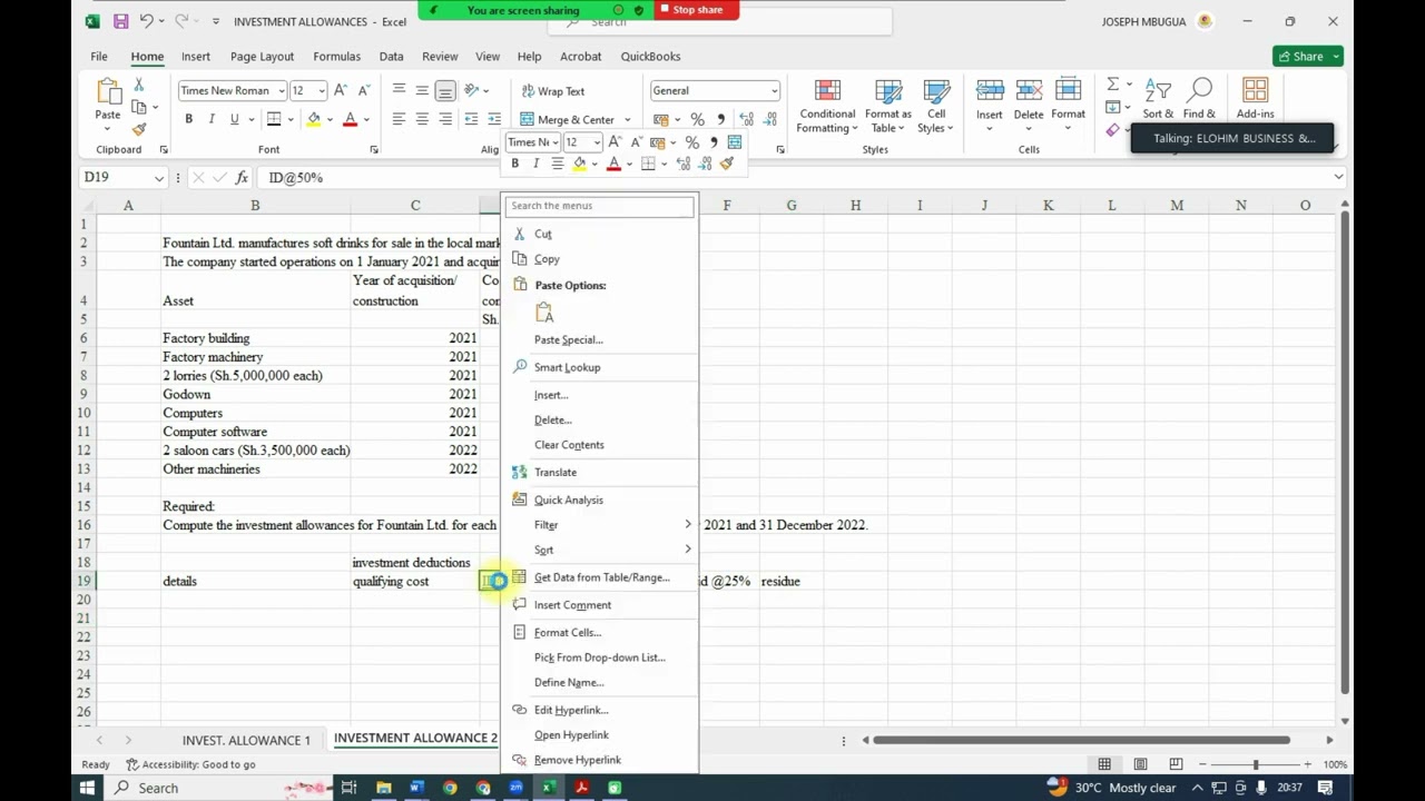 Business Data Analytics(BDA)-investment allowances including dec2023 q25