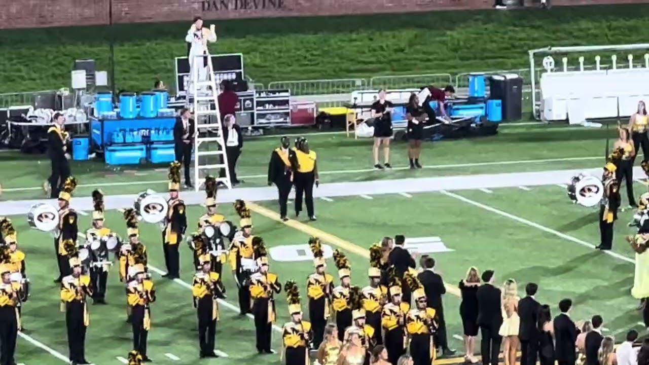 Marching MIZZOU halftime vs UMass. 9/27/25