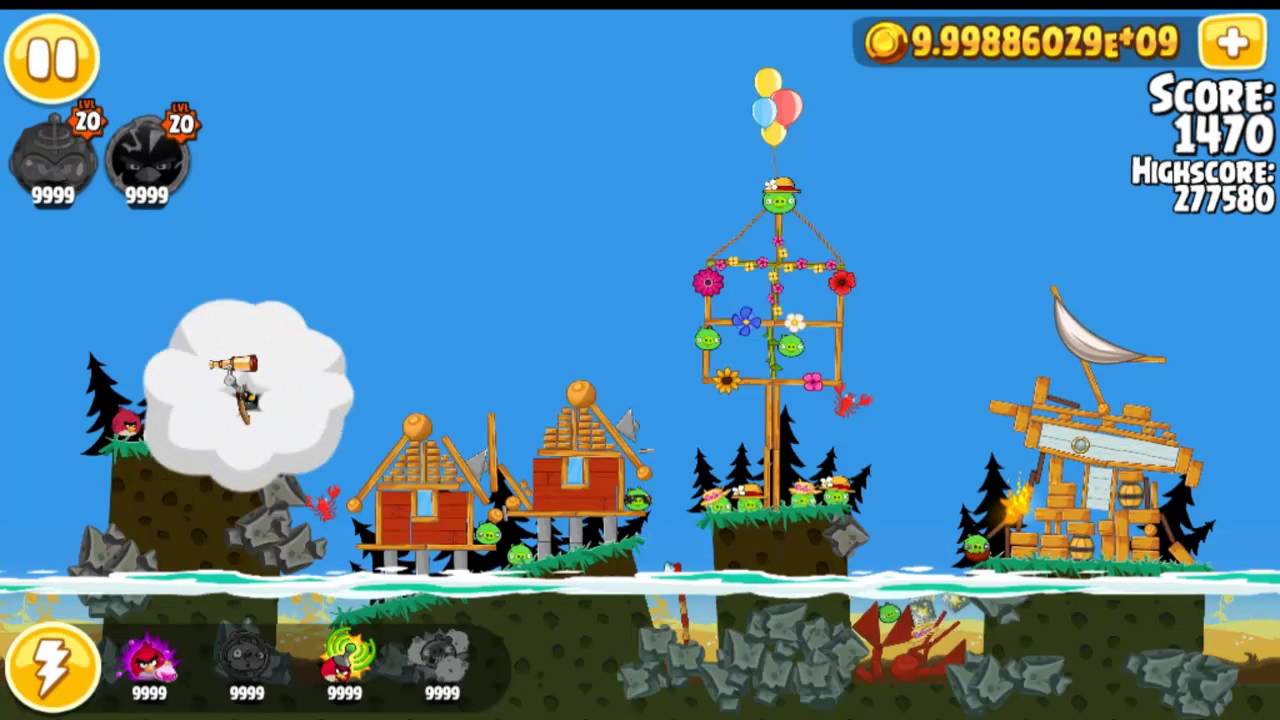Angry Birds Seasons The Pig Challenge Let's play (4 stars)