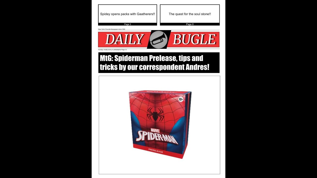 MtG: SpiderMan Prerelease Tips And Tricks