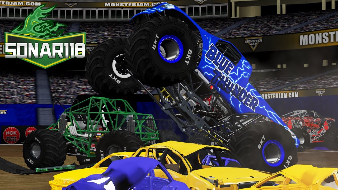 BeamNG.drive Monster Jam: соревнования по фристайлу на стадионе Фоксборо 12