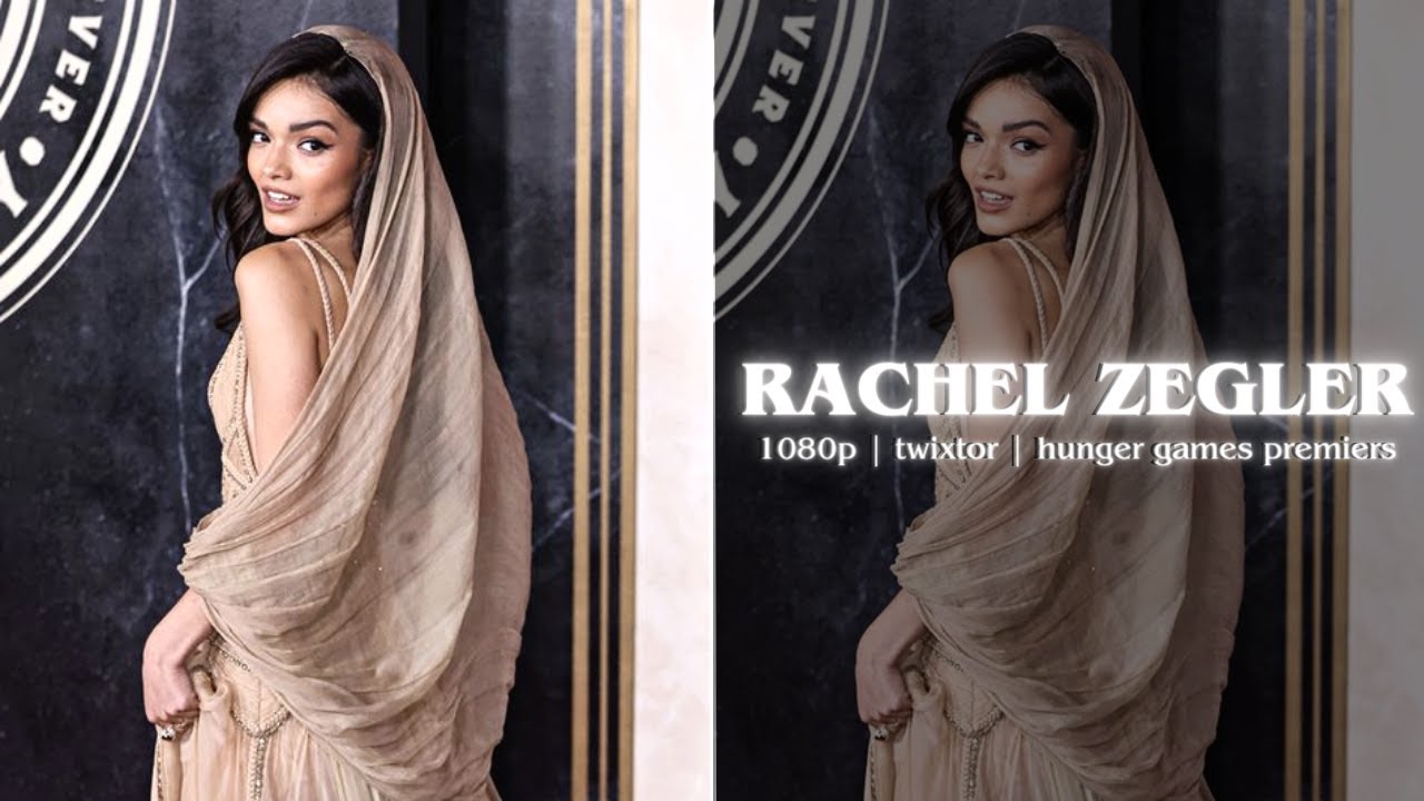 Rachel Zegler (hunger games premiers) twixtor scene pack