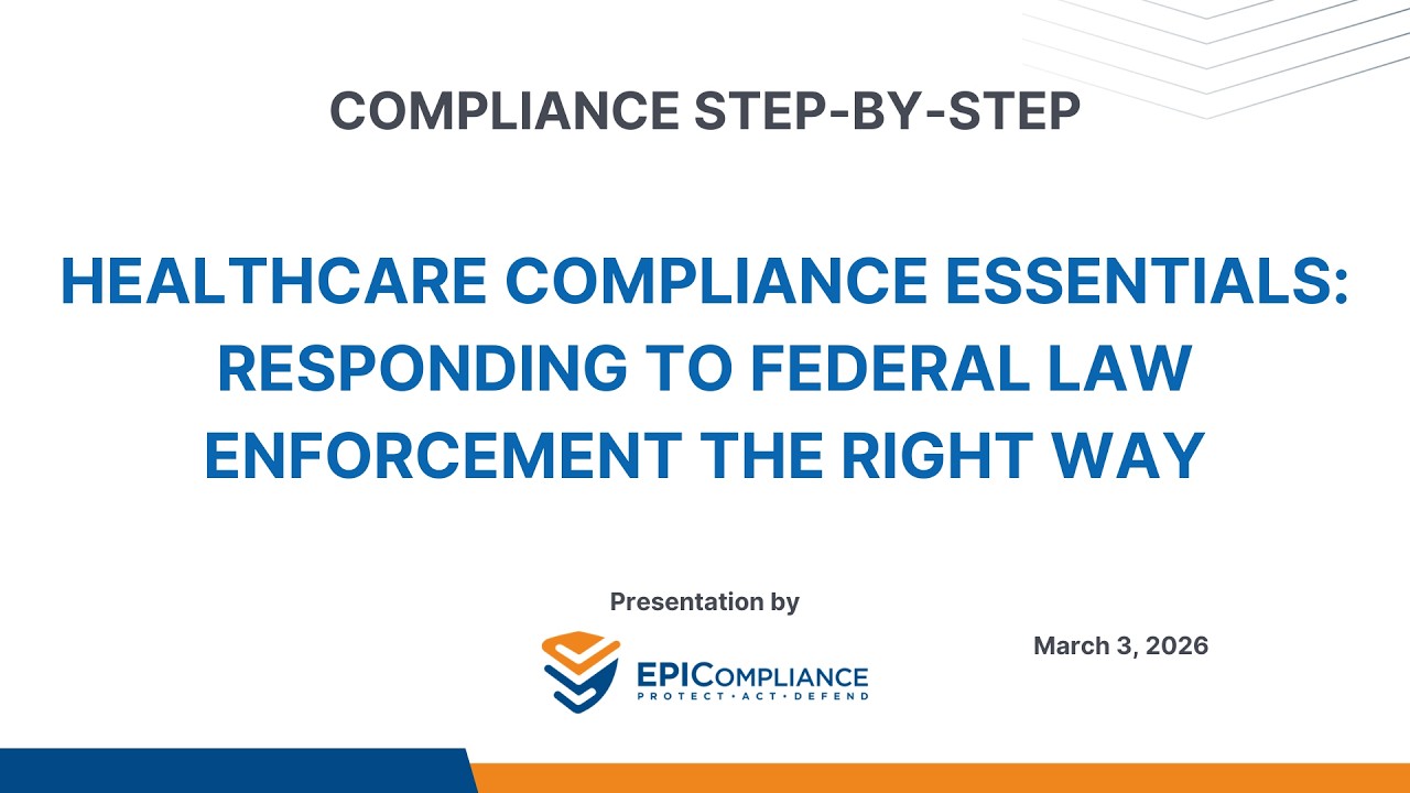 Web Podcast #118: Responding to Federal Law Enforcement the Right Way