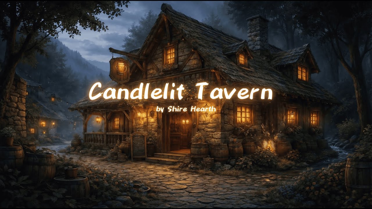 Medieval Music for Focus | Candlelit Tavern Ambience (Flute, Lyre & Harp)