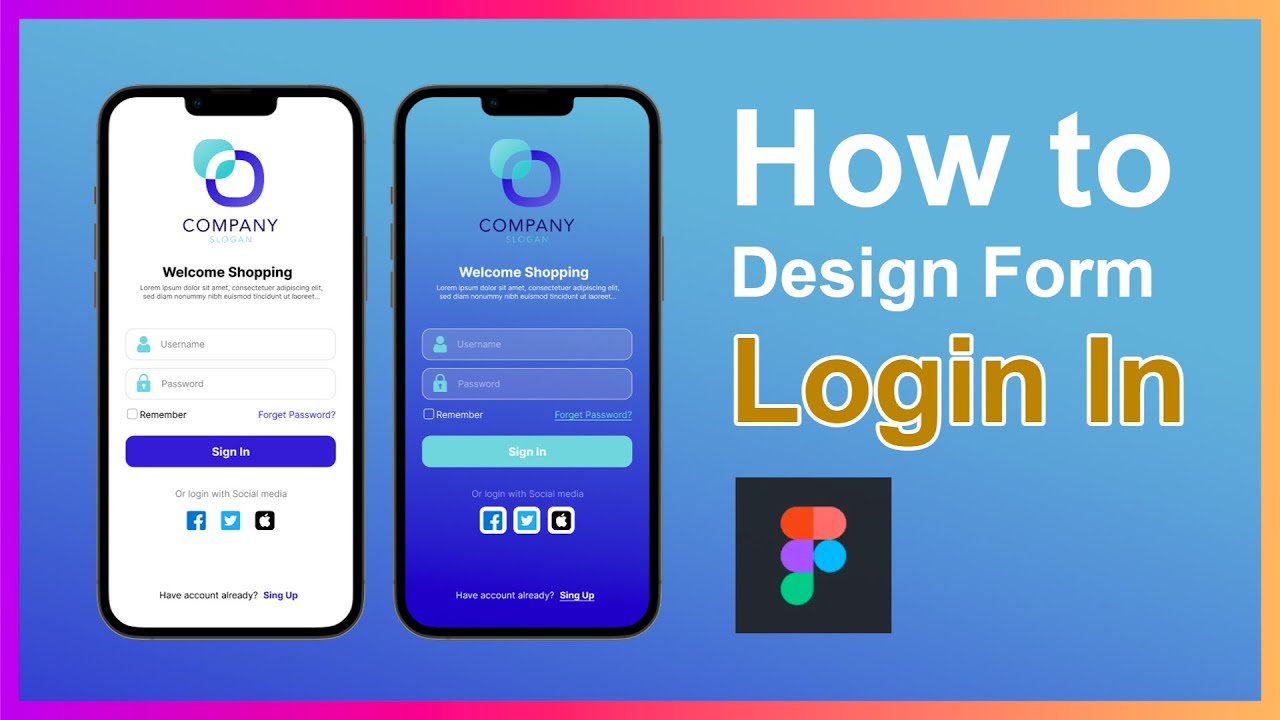 How to Design Form Login with Figma
