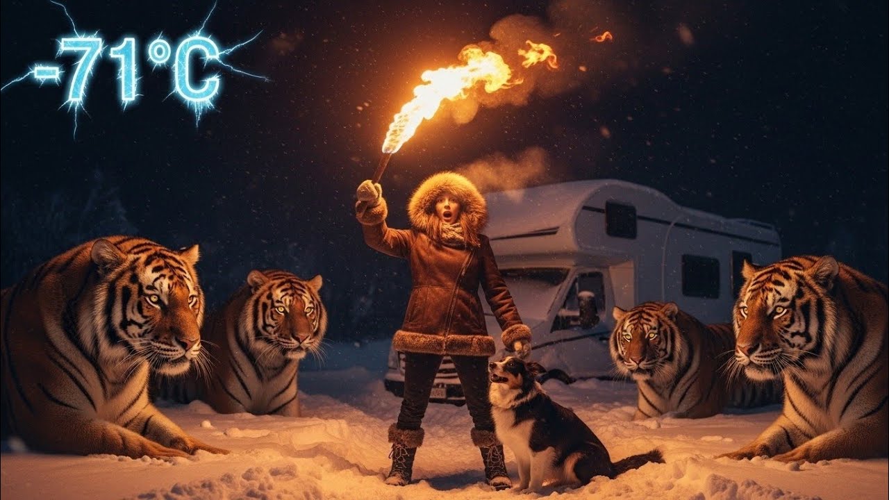 Stranded at -71°C in Siberia… 3 Tigers Surrounded a Girl & Her Dog All Night#siberia #survivalstory