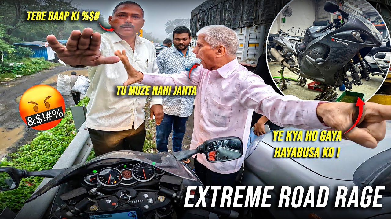 Extreme Road Rage 😡 Car vs Biker & Hayabusa Yearly Maintenance