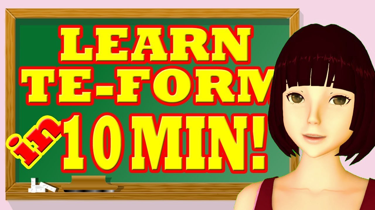 Te form of verbs made EASY! With this mind-map you can learn te-form (plus ta-form) in ten minutes!