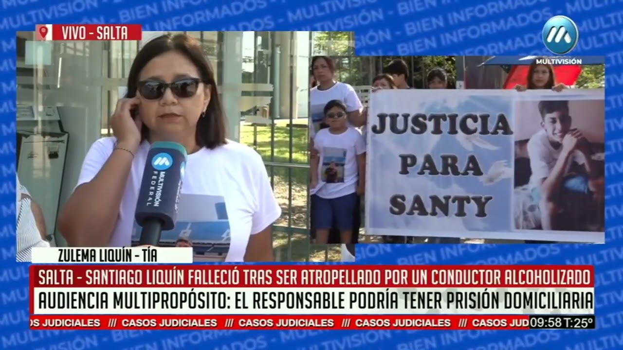 EL EBRIO QUE ATROPELLÓ Y MATÓ A SANTIAGO PODRÍA TENER PRISIÓN DOMICILIARIA
