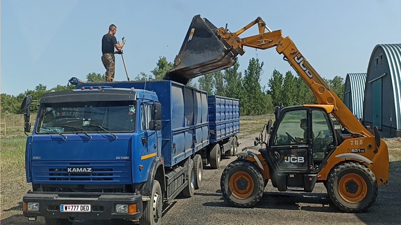 🚚 Рейс из Воронежской обл. 😢 ГРУЖУ СЕМЕЧКУ ЛОПАТОЙ... Камаз дальнобой зерновоз