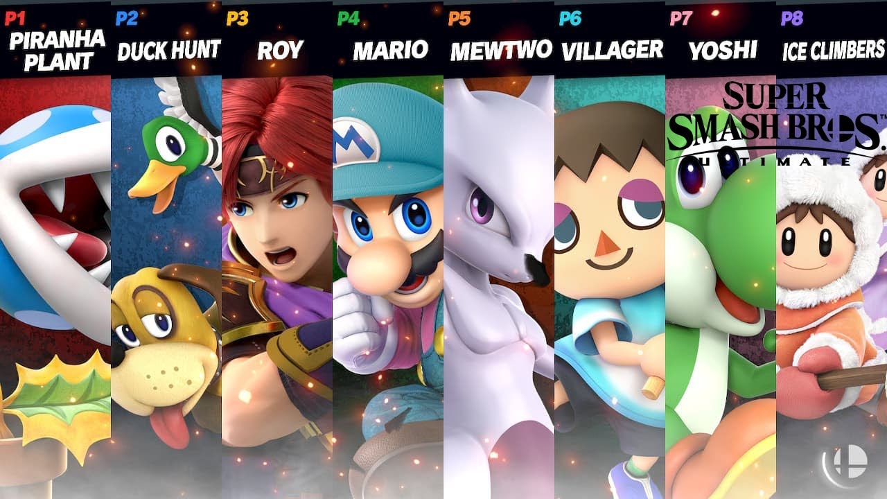 Super Smash Bros Ultimate 8 Player Smash No Space To Run!