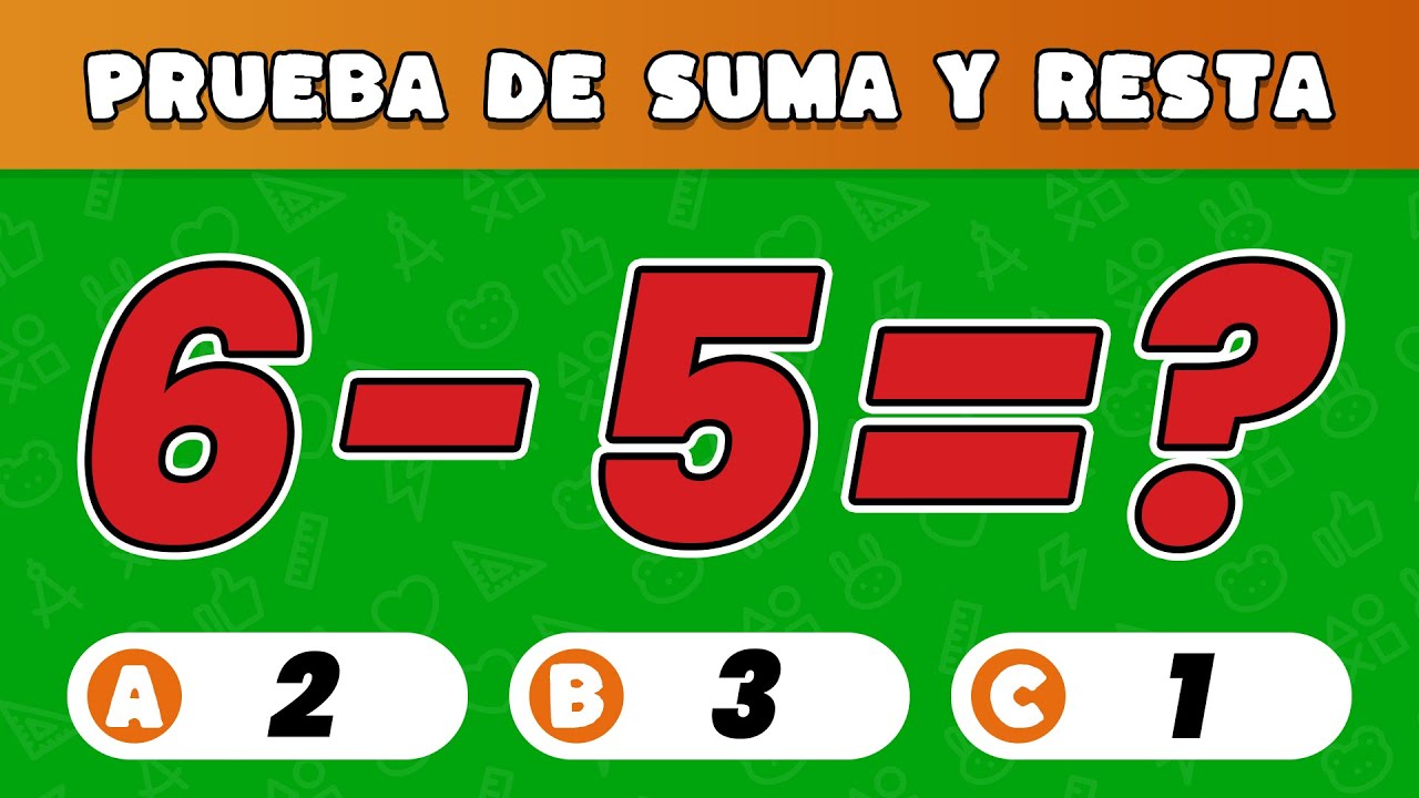 🎨 ¡Matemáticas Divertidas! Sumas y Restas para Niños (Preescolar 4-6 Años)