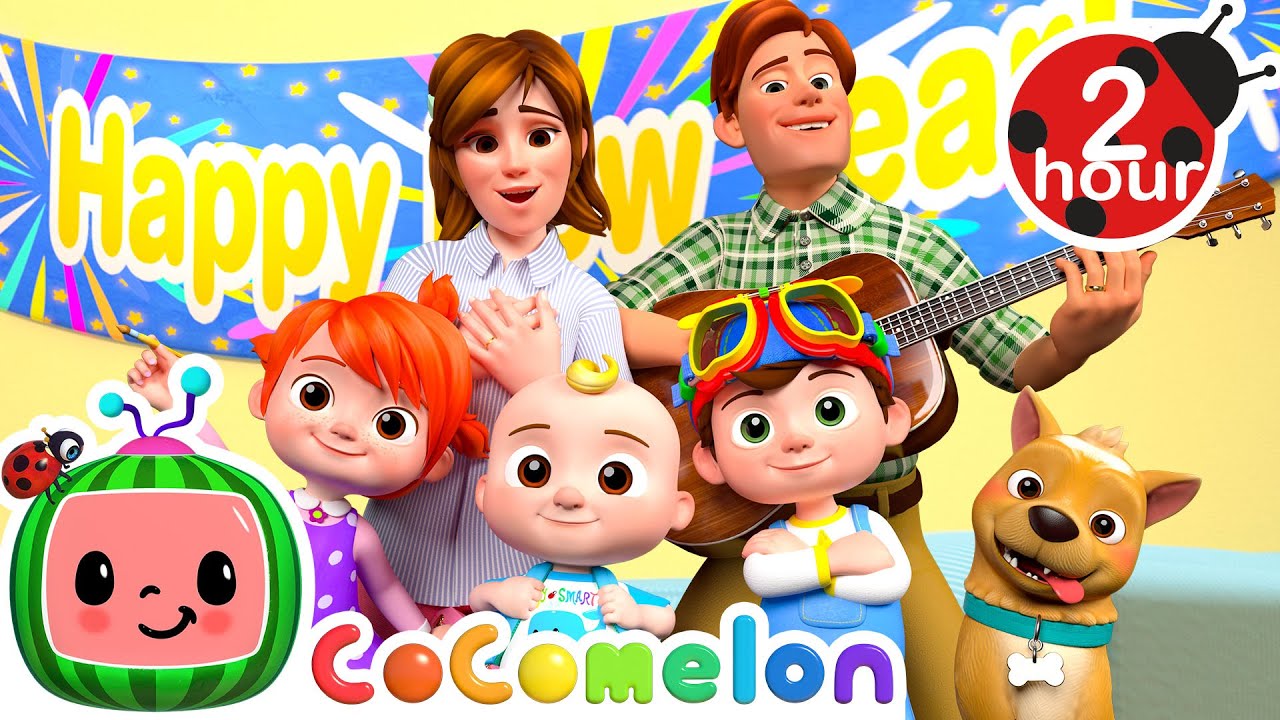 Welcome To The New Year | COCOMELON 🍉| Family Time! 👨‍👩‍👦 | MOONBUG KIDS | Family Songs for Kids