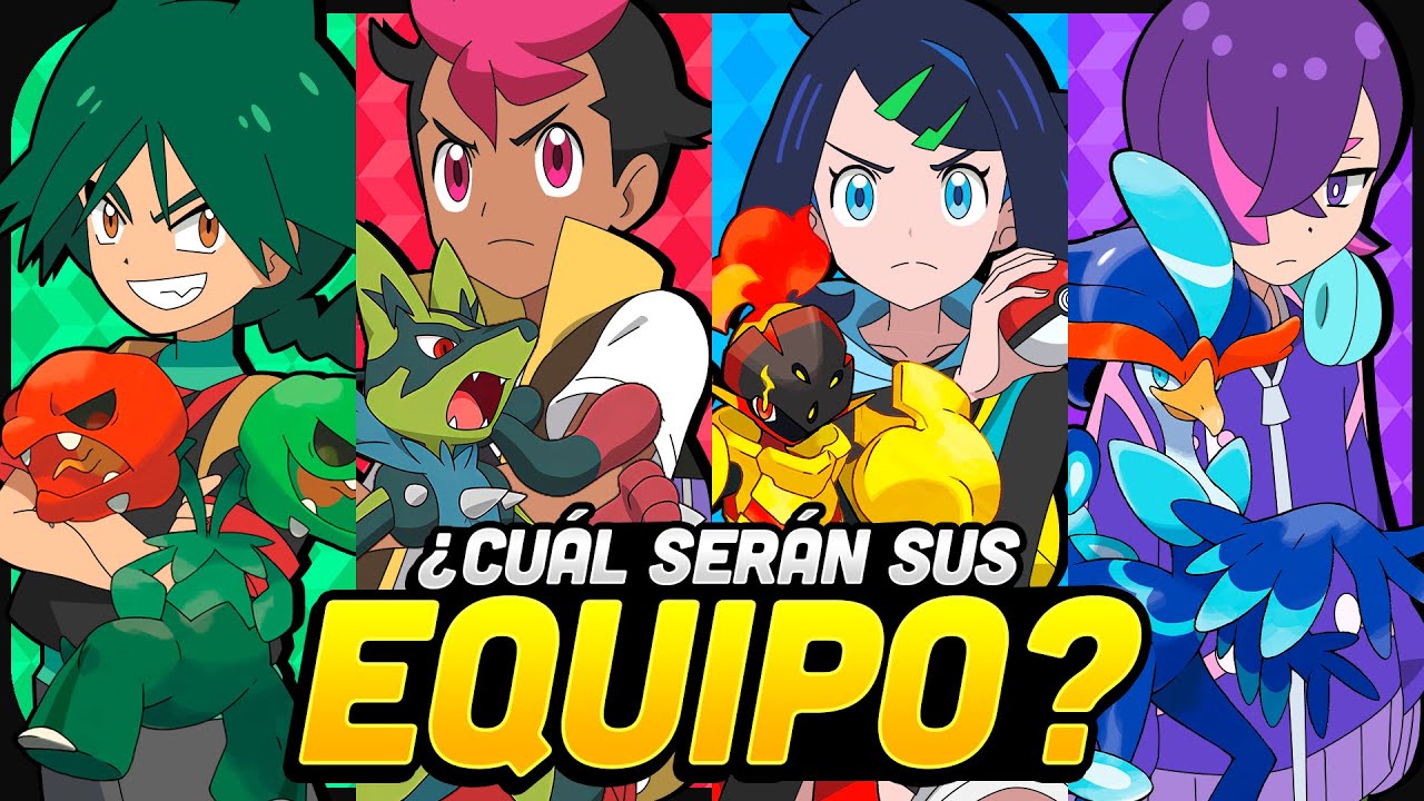 Le hice EQUIPOS POK&Eacute;MON COMPLETOS a los PROTAS de Pok&eacute;mon Horizontes⚡