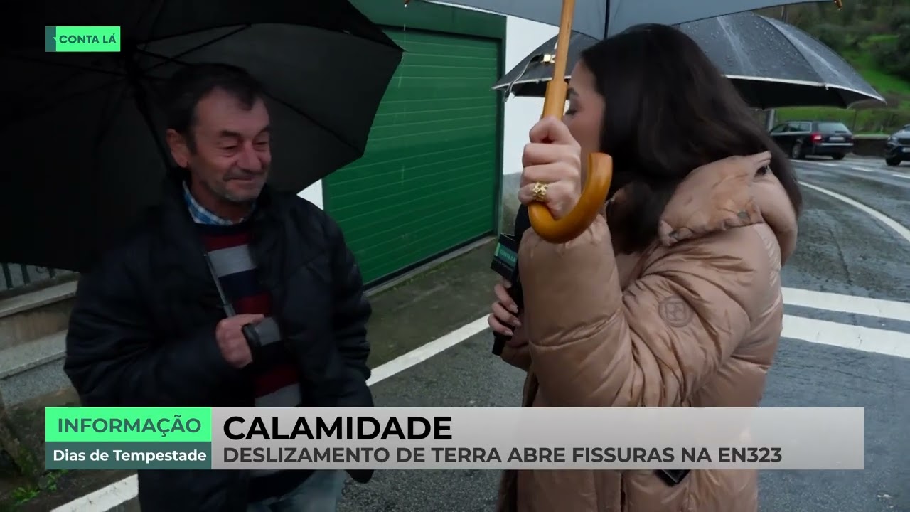 Derrocada corta estrada no Tabuaço