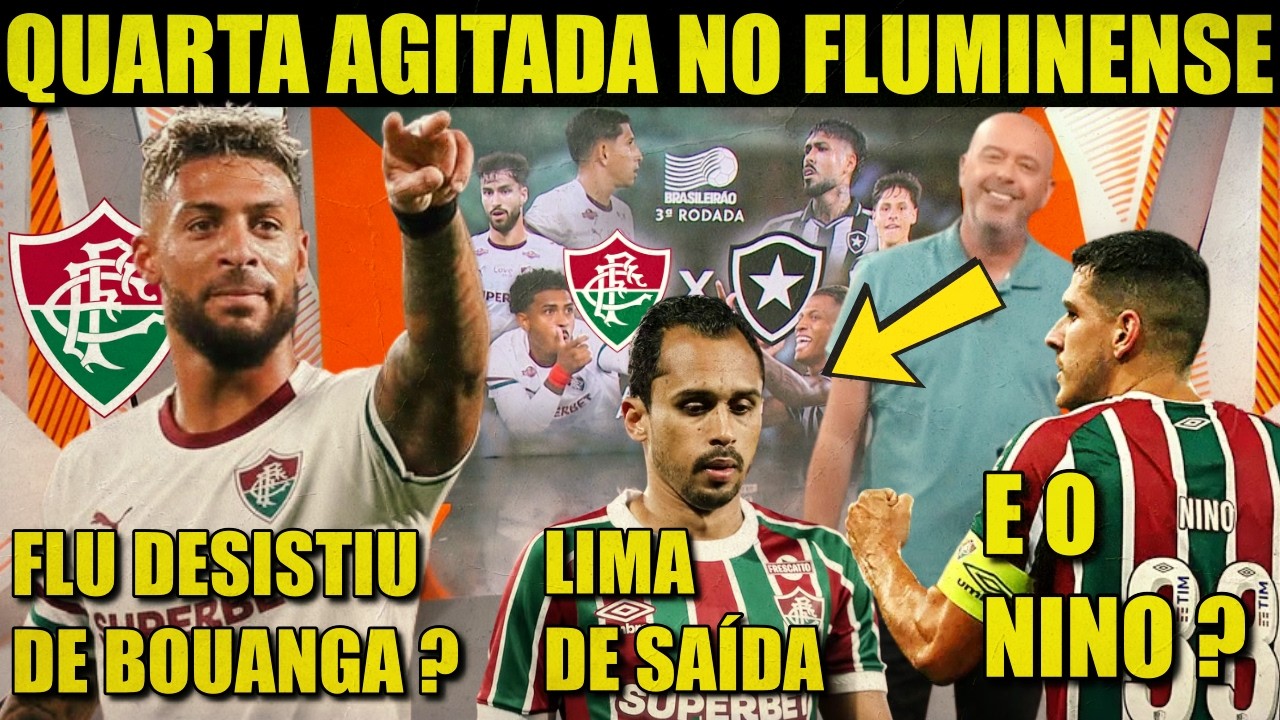 GLOBO ESPORTE RJ DE HOJE: NOTÍCIAS DO FLUMINENSE HJ | DENIS BOUANGA VEM? LIMA DE SAÍDA | NINO NO FLU