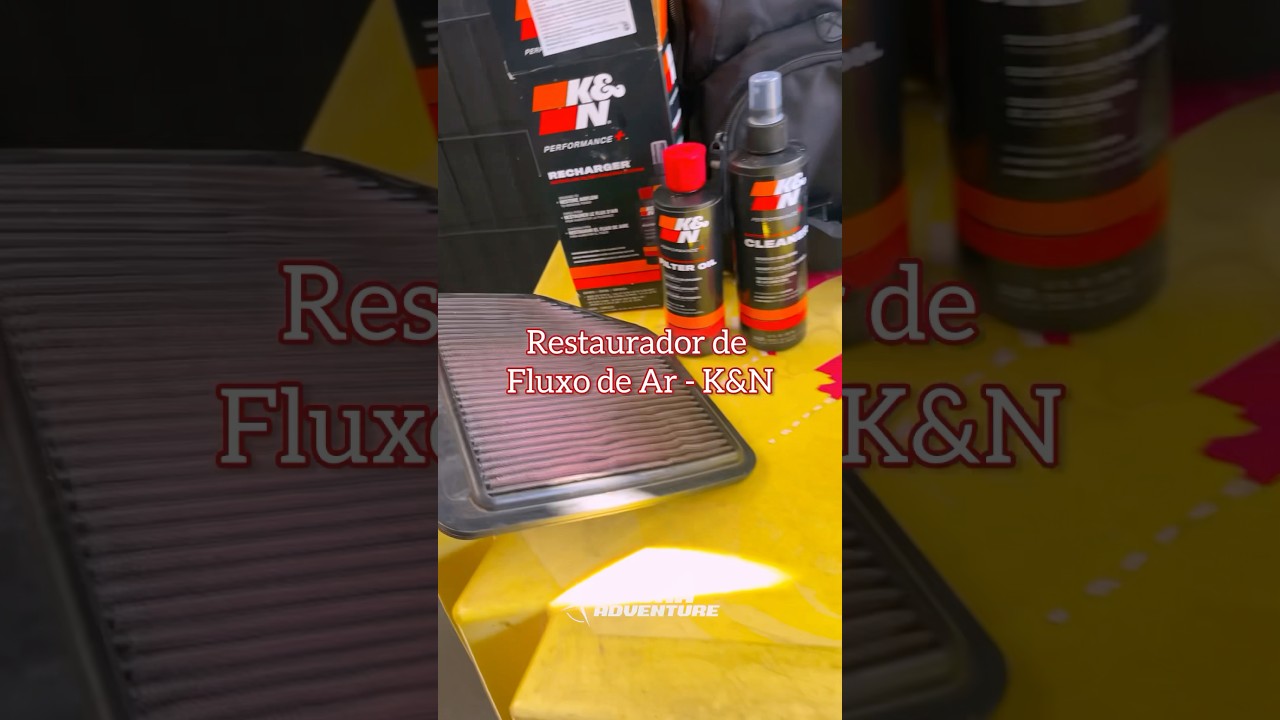 Limpando o filtro K&N com o Kit Restaurador de Fluxo Performance + K&N. #filters #k&nfilter