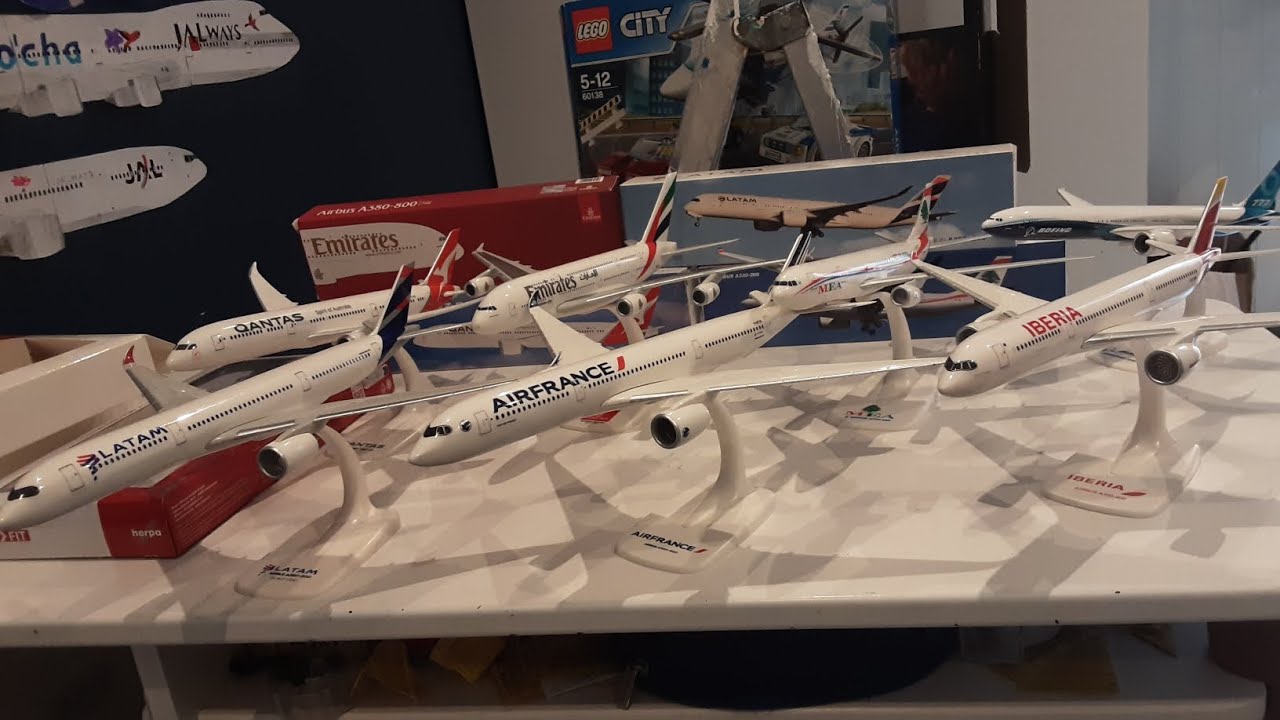 Big Herpa Snap Fit model planes unboxing