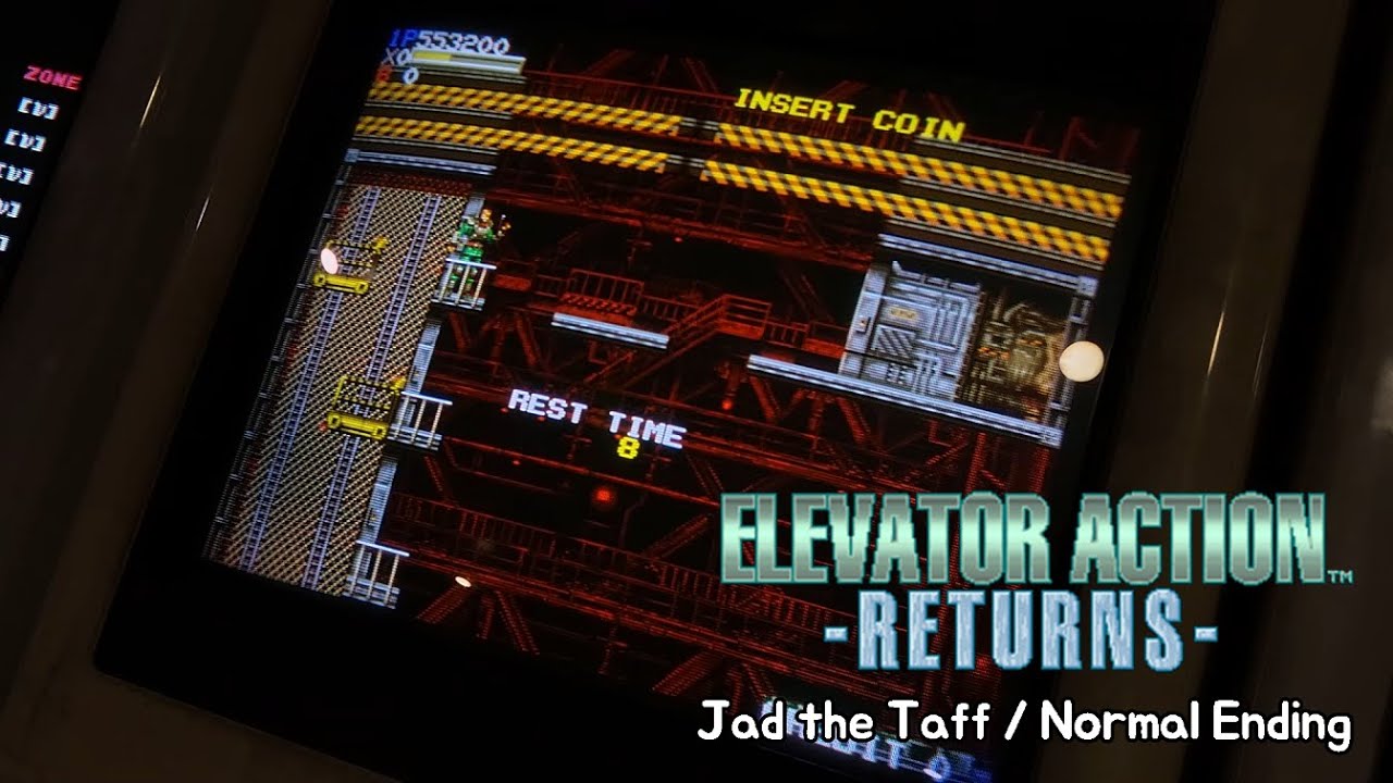 [Arcade Longplay] 1994 Elevator Action Returns Jad the Taff ALL (W. PCB) / 엘리베이터 액션 리턴즈 (실제 기판)