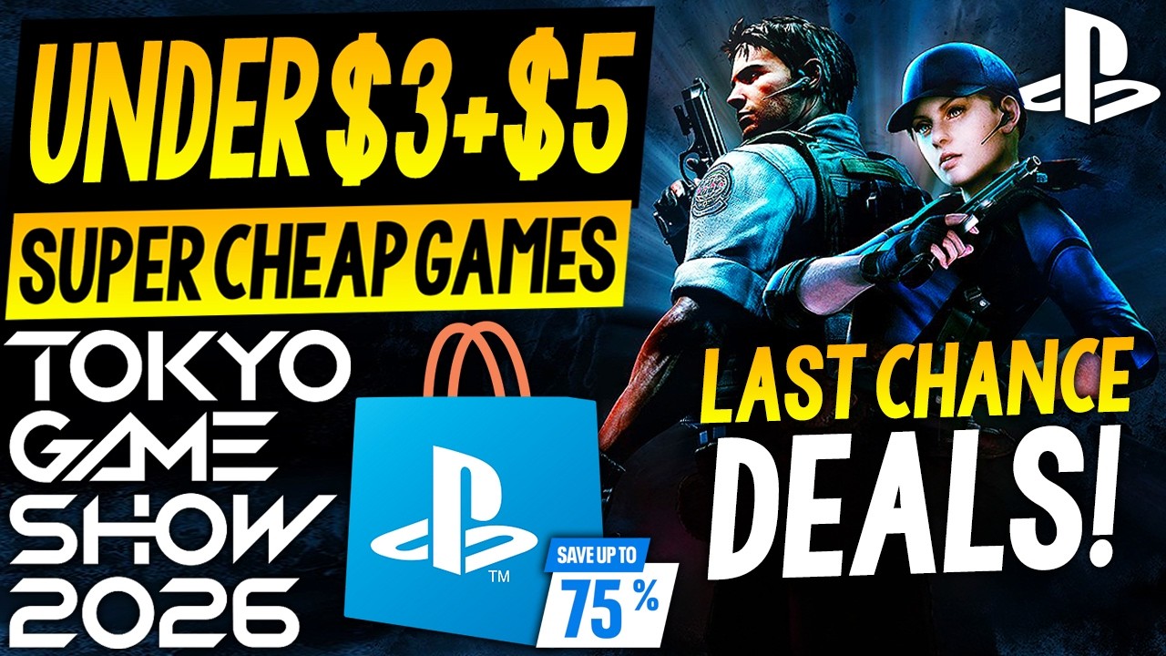 15 ОТЛИЧНЫХ игр в PSN дешевле $3 и $5 &mdash; ПОСЛЕДНИЙ ШАНС, распродажа Tokyo Game Show 2026 в PSN, СУ...