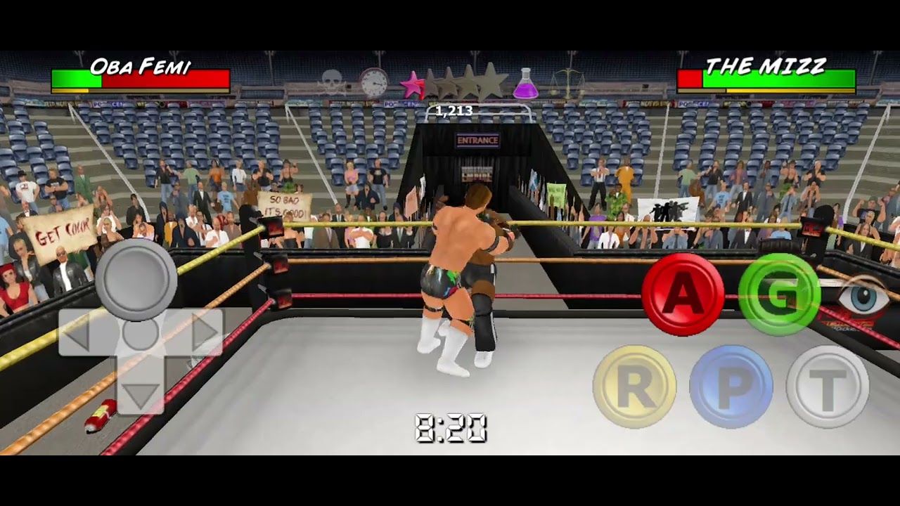 WR3D WWE The Mizz vs Oba Femi the ruler wrestling match