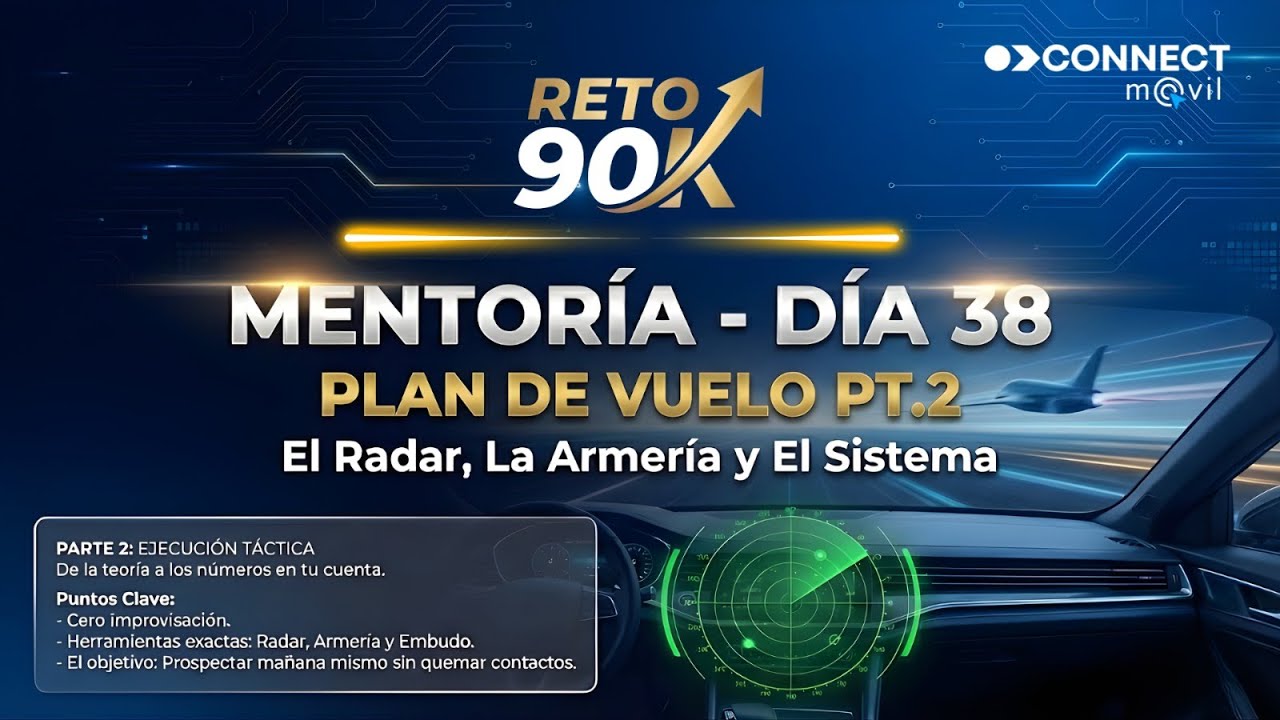 DIA  38 - MENTORIA RETO 90K: 🚀 El Sistema que Cierra por Ti: Embudo y Radar Revelados | Estrategia