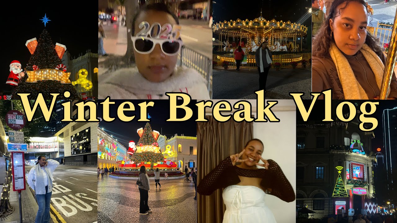 Winter Break Vlog | dim sum with w/friends, Christmas Dinner🎄, new years in Hong Kong ˚ ༘ ೀ⋆.˚