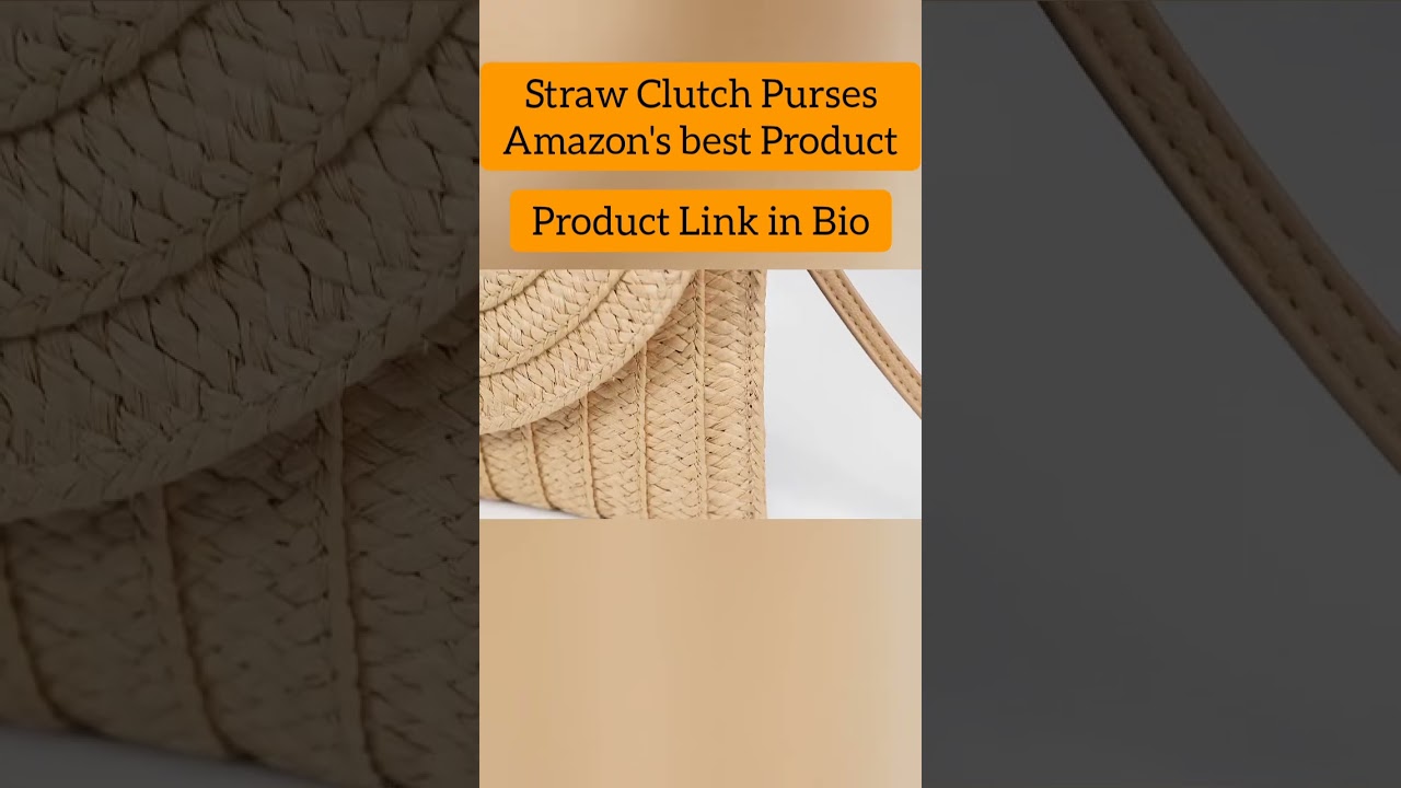 HROECHY straw clutch purses|straw bags|women bags|crossbody bags|beach bags|stylish bags #ytshorts