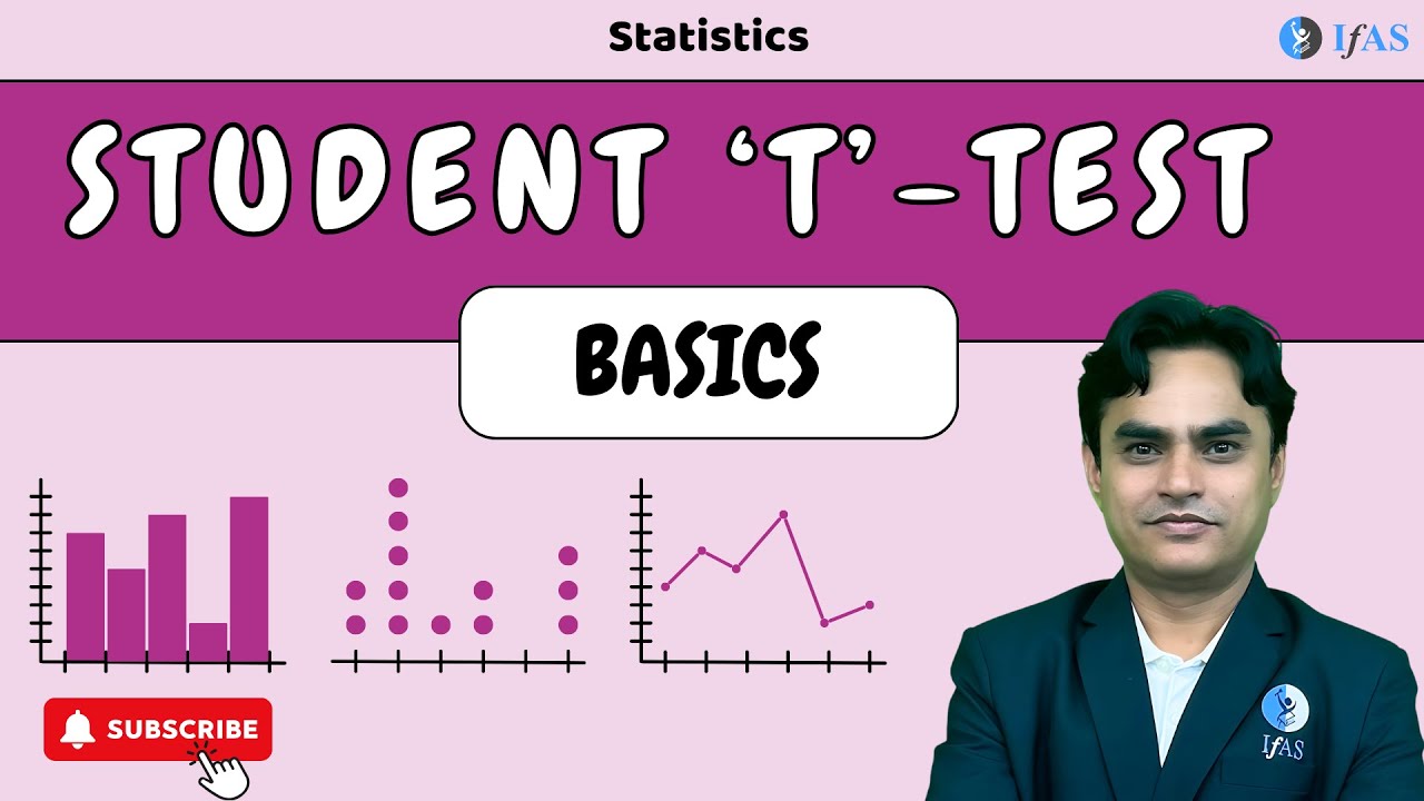 Student T-test For Beginners I Statistics I IFAS I CSIR Exam I Lifesciences I KC sir