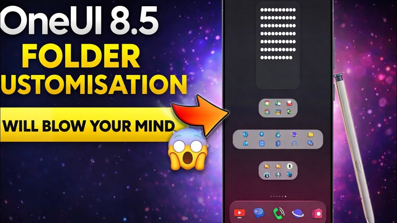 OneUI 8.5 Folder Customisation is INSANELY Powerful!