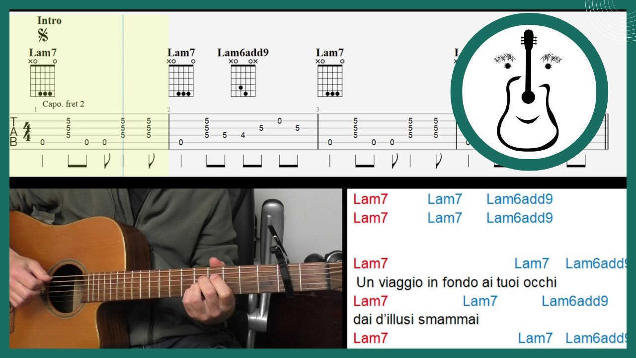 Dune mosse (Zucchero) - Accordi e Tab chitarra - Arrangiamento acustico