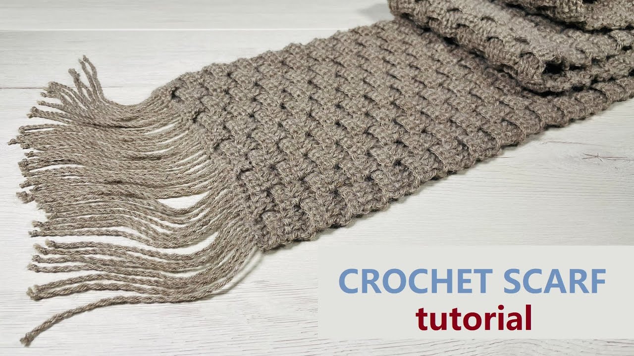 How to crochet a Scarf easy / Tutorial