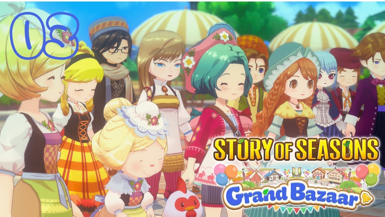 Let's play 3 -  Story of seasons grand bazaar