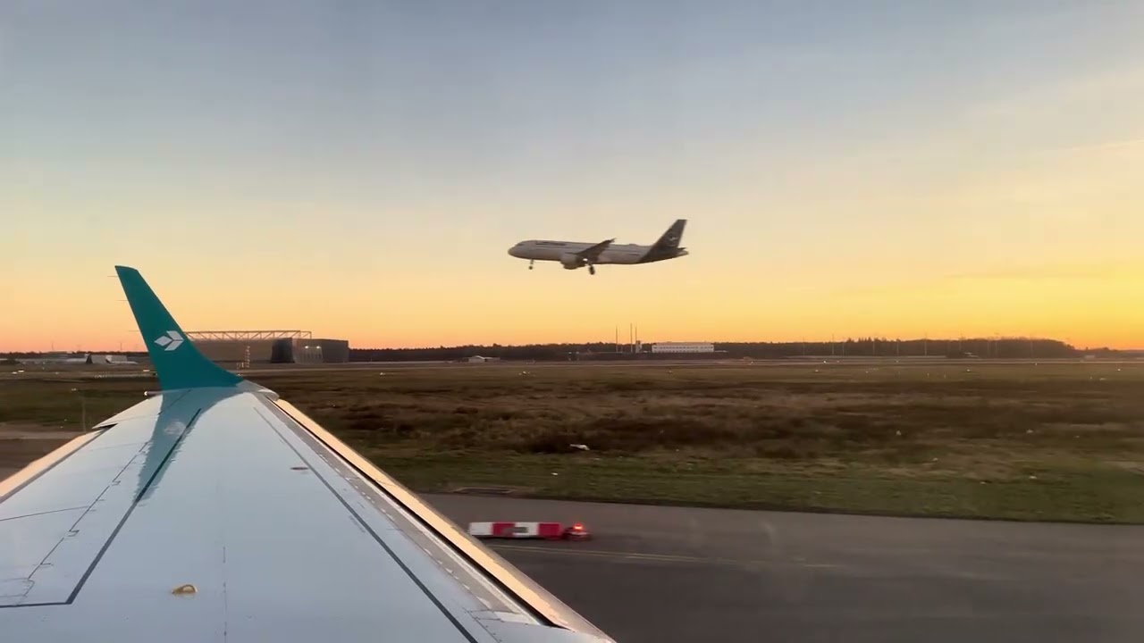 ⁴ᴷᴴᴰᴿ LH1088 フランクフルト(FRA)✈︎マルセイユ/プロヴァンス(MRS) 離陸シーン | エアドロミティ Embraer E195LR I-ADJY