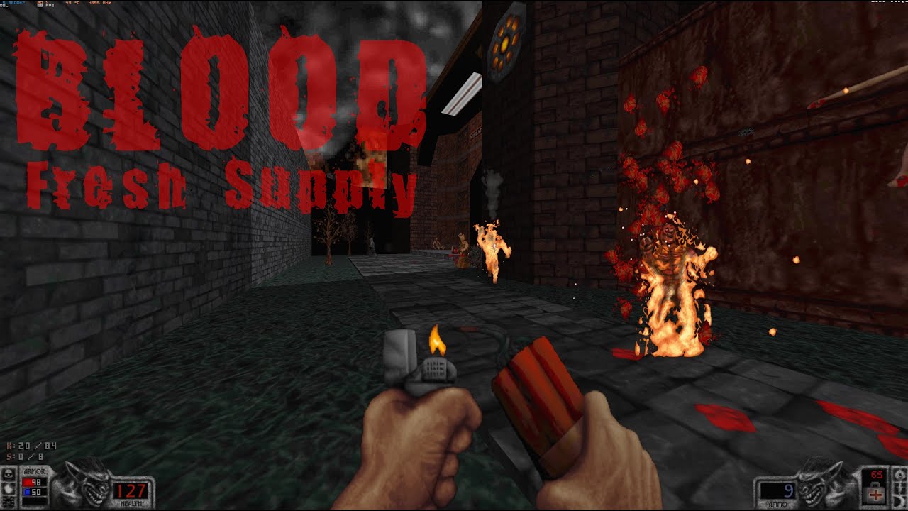 Blood Fresh Supply - E1M2 | BloodGDX + Upscale Pack | PC Gameplay 4K