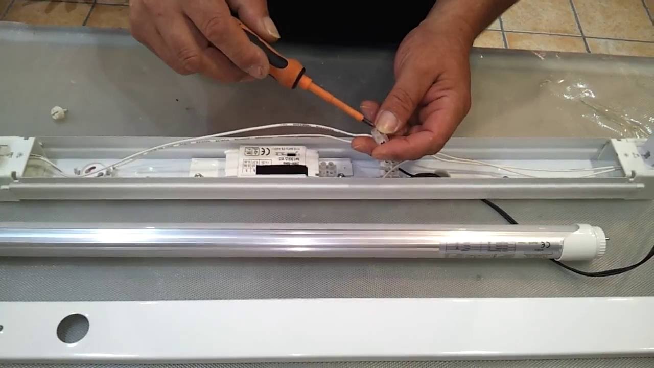 COMO MONTAR TUBOS FLUORESCENTES LED