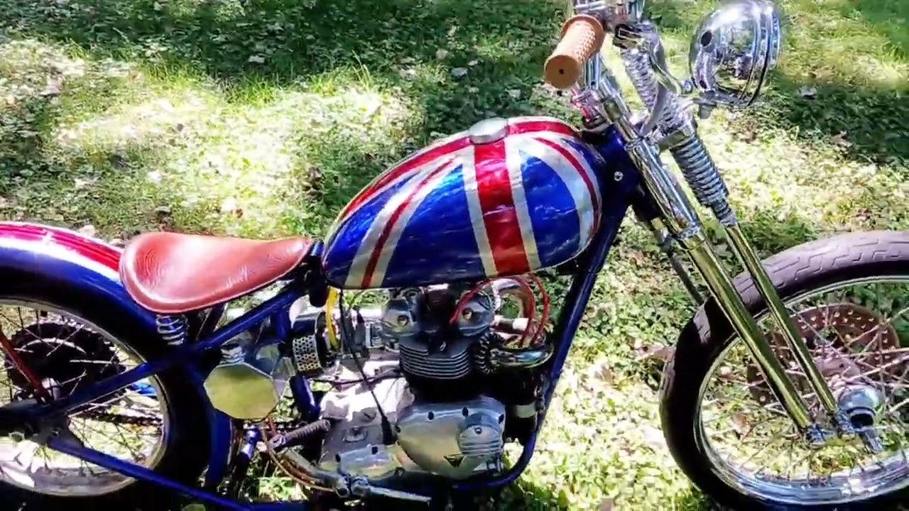 The triumph bobber! 71 triumph motorcycle almost ready!