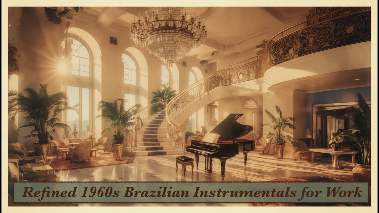 Elegant Vintage Orchestral Bossa Nova Instrumentals &ndash; Sunlit 1960s Brazilian Jazz for Work & Focus