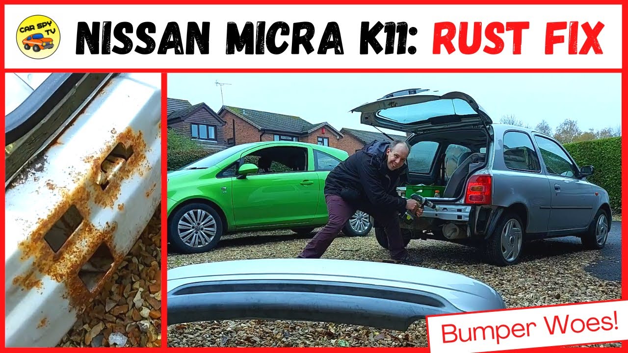 Nissan Micra K11 Rust Removal (Micra Rear Bumper Rust Repair)