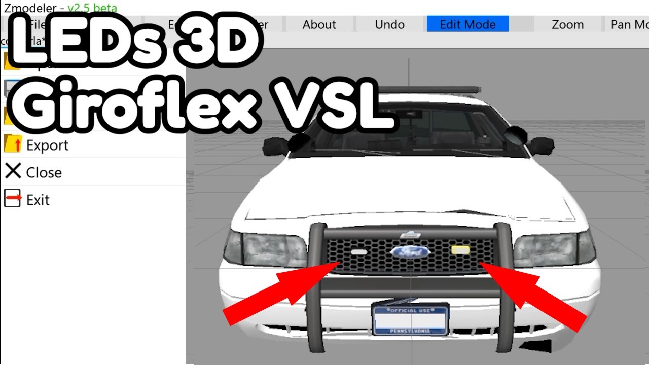 Como colocar LEDs 3D em um carro | ZModeler Android | GTA SA