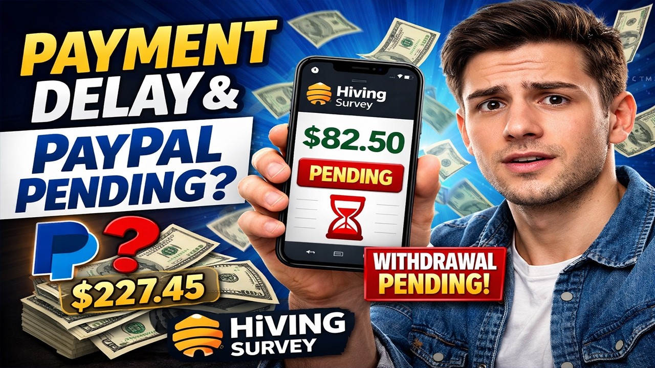 Hiving Survey App Review | Payment Delay & PayPal Withdrawal Pending Explained