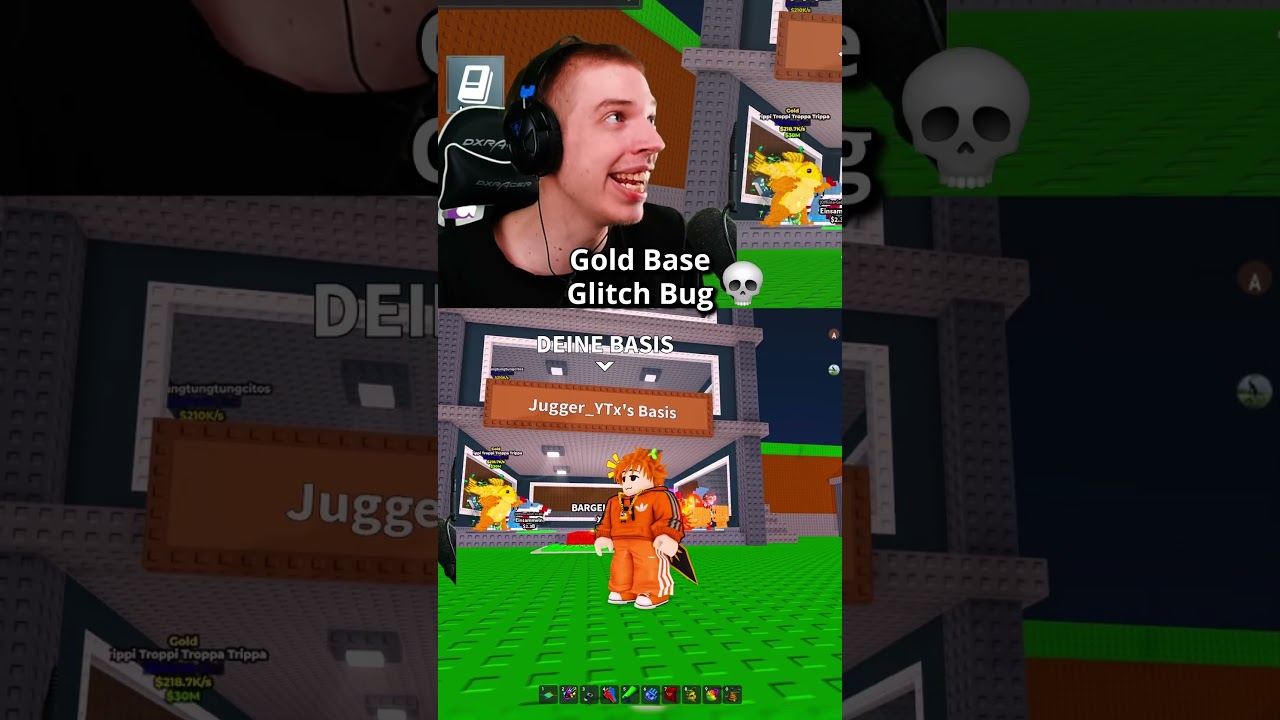 Glitch Gold Basis wie habe ich es bekommen ohne Brainrots in Roblox Steal a Brainrot #shorts #roblox