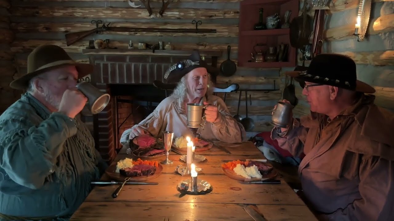Spring Turkey Hunt and a Bison Roast Dinner | FLINTLOCK | HISTORY | 1700S | BLACKPOWDER |