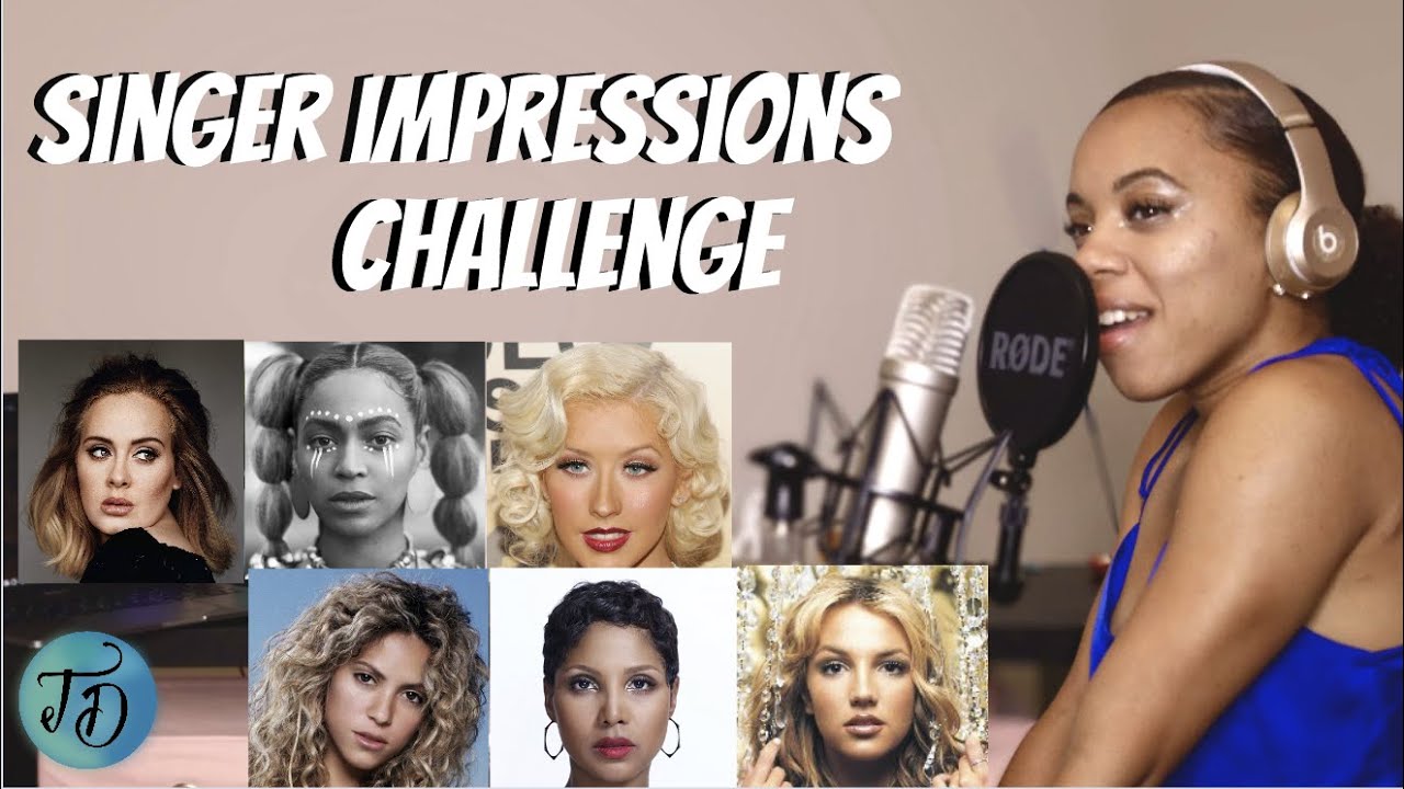 1 GIRL | 16 VOICES SINGER IMPRESSIONS CHALLENGE | Joa Derri