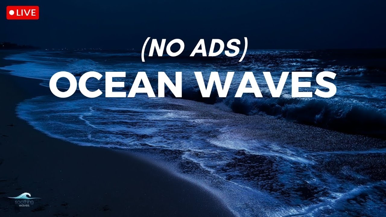 🔴 Ocean Waves for Deep Sleep | Ocean Sounds For Deep Sleeping With A Dark Screen And Rolling Waves