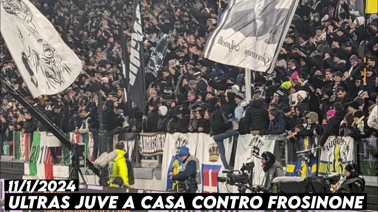 ULTRAS JUVE A CASA CONTRO FROSINONE COPPA ITALIA || Juventus vs Frosinone 11/1/2024