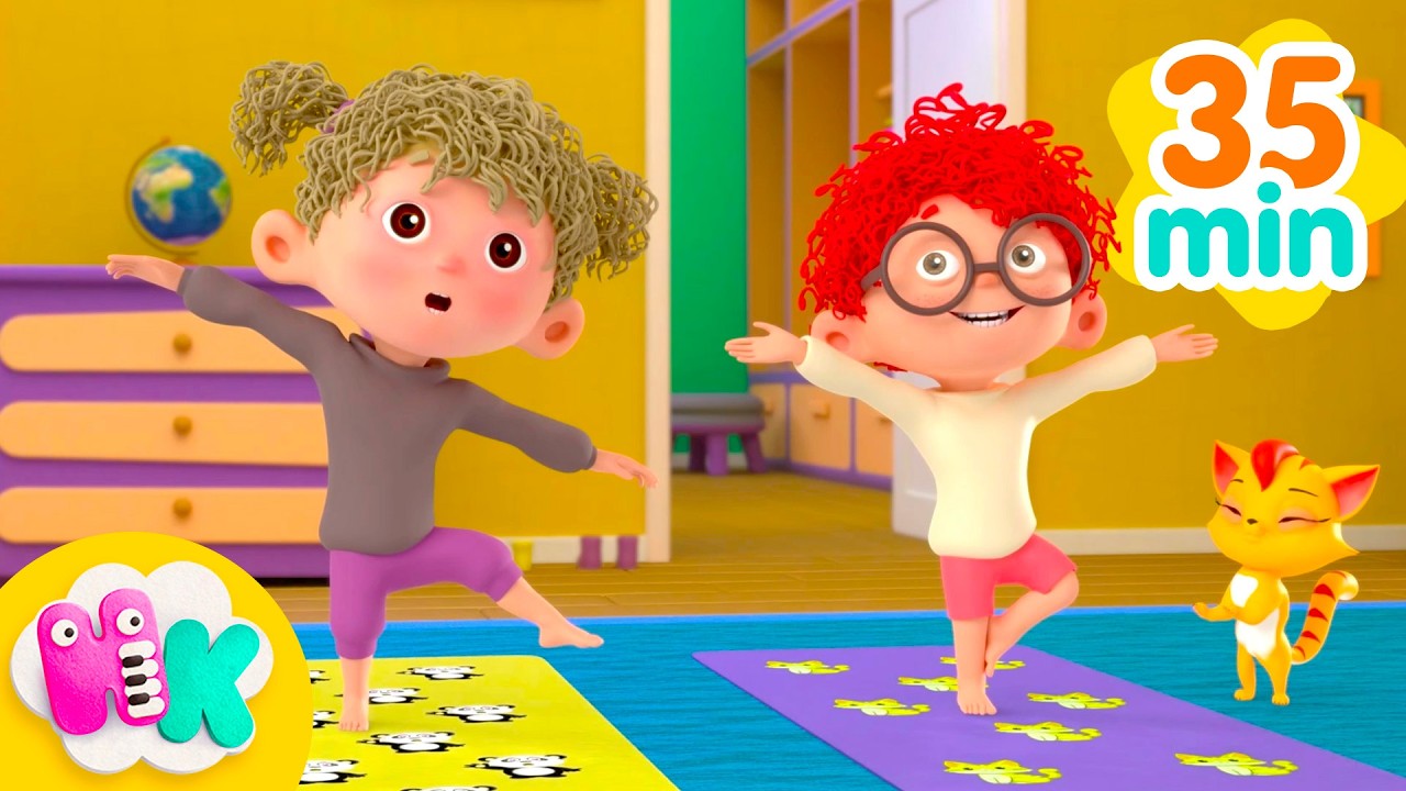 Yoga Class for Baby & Toddlers 🧘🏻 Songs for Kids | HeyKids Nursery Rhymes