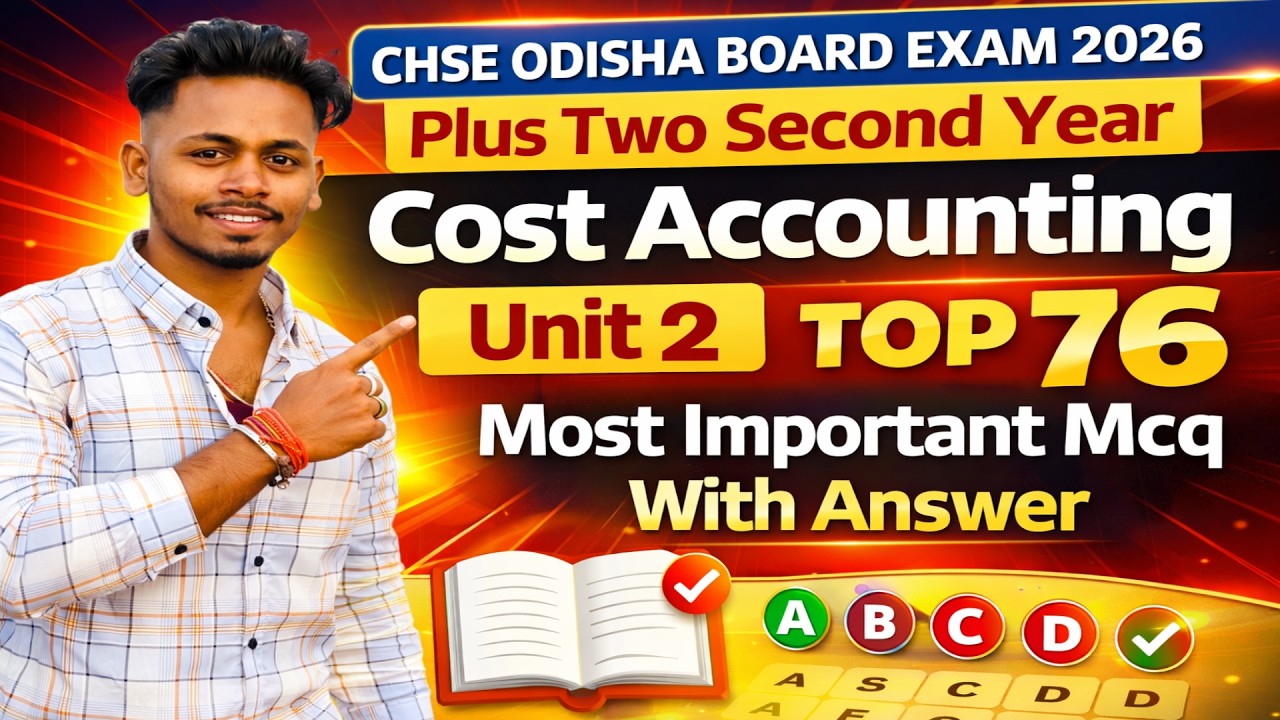 Cost Accounting Unit 2 Mcq | Cost Accounting Unit 2 Mcq Questions | Unit 2 Mcq Cost Accounting |