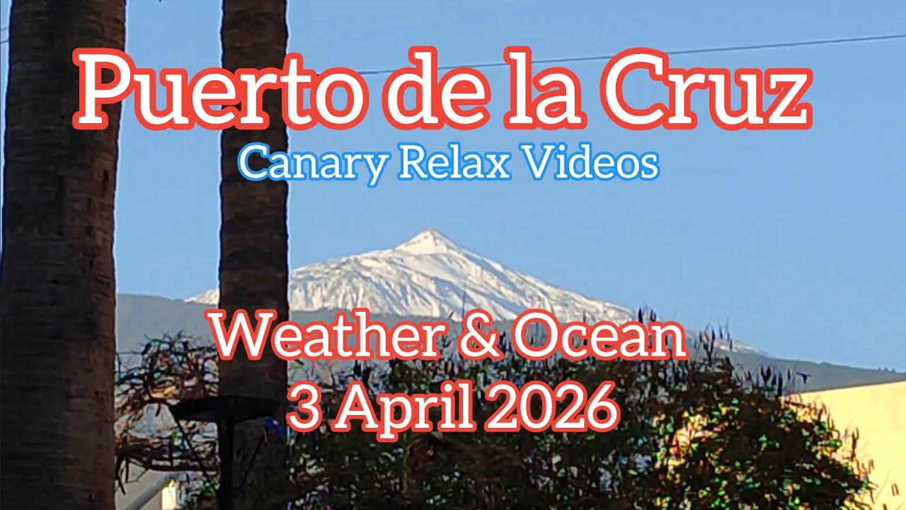 Tenerife 🏝️ Puerto de la Cruz Weather & Ocean 3 April 2026
